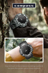 Nouvelle montre connectée LC21Sport pour homme, écran LCD, lampe de poche, boussole, suivi du sommeil, compatible Android et iOS - Product Image 3