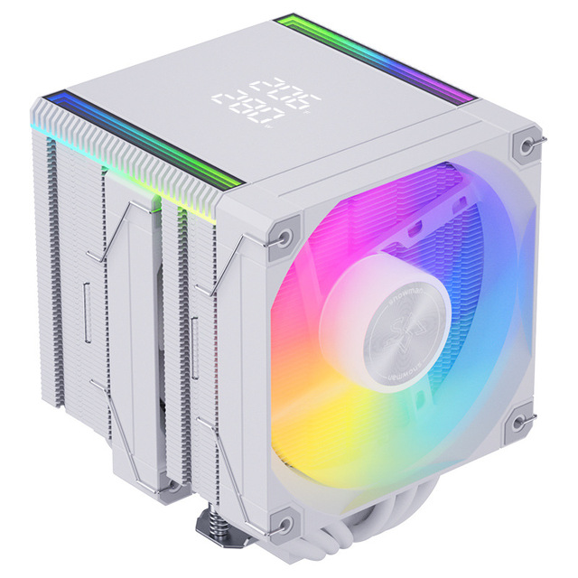 SNOWMAN MT660 Dual-Tower 6 Heat Pipe CPU Cooler Air-Cooled Digital Display ARGB Fan Fluid Bearing Copper Aluminum Heatsink
