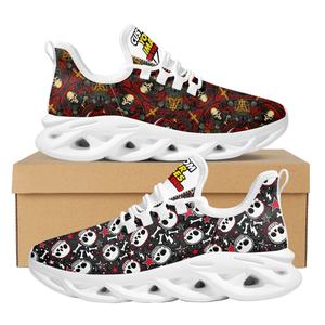 Zapatillas de deporte de tendencia de moda con estampado de película de terror para hombre y mujer, zapatillas de correr de malla - Product Image 6