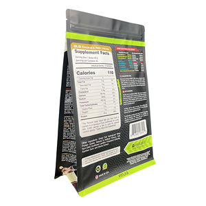 Sachet zip-lock pour protéines en poudre, gaineurs de masse personnalisés de 2kg, sac recyclable, 1lb - Product Image 5