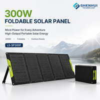 Panneau solaire pliable 300W, module de charge solaire portable pour le camping, les camping-cars, les voyages en plein air et les générateurs solaires