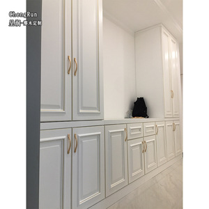 Customized White European Style <b>Wardrobe</b> QW-006 For Bedroom Whole House Customization Factory - Product Image 4