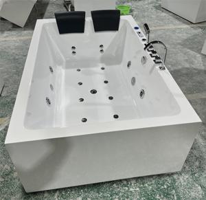 High-End 1.8m Freestanding Spa Hot <strong>Tub</strong> 3 Person Outdoor Bathroom Japanese Soaking Bluetooth Thermostat Whirlpool Massage 60gal+ - Product Image 1