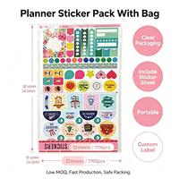 Autocollants personnalisés pour planificateur de productivité, étiquettes adhésives en papier découpées à la forme, impression pour décoration de journal, vente en gros OEM