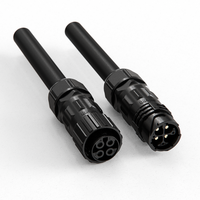 Connecteur étanche M28 600V 80A avec câble surmoulé pour équipement de recharge de véhicules électriques, systèmes de batteries et machines industrielles