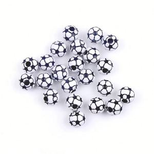 100 Piezas de Cuentas Acrílicas de Béisbol, Tenis, Fútbol Americano y Sóftbol para Manualidades, Pulseras, Llaveros, Joyería Hecha a Mano y Accesorios de Artesanía - Product Image 2