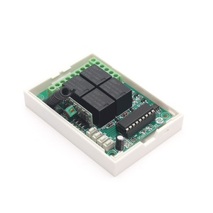 12V 4-kênh không dây điều khiển từ xa <span class=keywords><strong>Transmitter</strong></span> <span class=keywords><strong>Receiver</strong></span> 4 phím học tập cho động cơ với điều khiển từ xa thiết bị chuyển mạch - Product Image 3