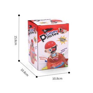 Jeu de baril de pirates Crazy Pirates avec insertion de sabre, jouet interactif amusant pour les fêtes d'enfants, jeu de farces - Product Image 5