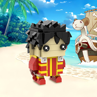 MOOXI Bricks 1 pièce MOC7676 198 pièces Future Island Luffy Jouets DIY Cadeau Faible MOQ Ensembles de blocs de construction éducatifs Anime Jouets pour enfants
