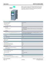Oferta Especial Siemens SIMATIC S7-1500 CPU 1515-2 PN 6ES7515-2AN03-0AB0 1MB Programación 4.5MB Datos 6ES7515-2AM02-0AB0 PLC Programable