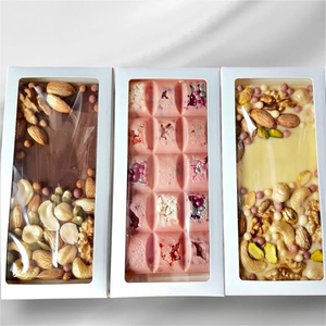 Usine <span class=keywords><strong>Moins</strong></span> <span class=keywords><strong>Cher</strong></span> Prix Barre De Chocolat Boîte D'emballage avec Fenêtre Petite Boîte De Papier De Chocolat Chocolat Fraise Boîtes - Product Image 1