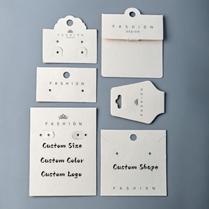 Espositore per Orecchini in Cartone di Design con Logo Personalizzato, Confezione per Gioielli, Porta Orecchini in Carta - Product Image 1