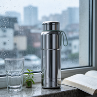 Vente flash - Bouilloire portable de 520 ml avec fonction de maintien au chaud, chauffe rapidement pour faire bouillir l'eau du thé en voyage