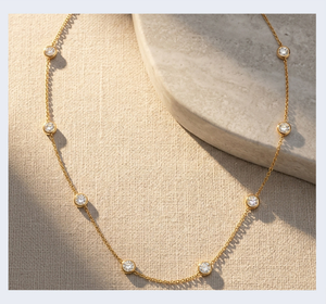 Collar con Colgante de Moissanita VVS1 Color D en Plata de Ley 925 con Baño de Rodio, Regalo de la Suerte para Mujer, Venta al por Mayor - Product Image 1