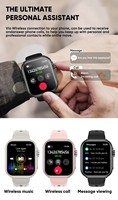 Jam Tangan Pintar Olahraga Fashion 2026 Tahan Air Pelacak Detak Jantung untuk Pria Wanita 100+ Mode Olahraga Baterai 1000mah
