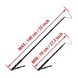 55inch 140cm chuyên nghiệp thép không gỉ rắn Catcher dính móc và kẹp có thể thu vào rắn móc - Product Image 2