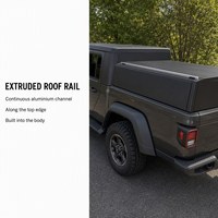 Capot de camion avec fenêtre latérale et panneaux MOLLE, capot rigide noir mat, ajustement personnalisé, OEM ODM