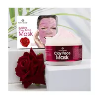 Hersteller rosa Ton maske benutzer definierte Logo Blase Hautpflege Aminosäure Blasen organische Anti-Akne-Gesichts maske Top rosa Ton maske