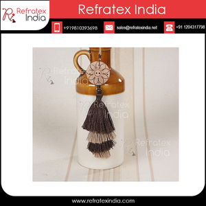 Borla acrílica decorativa para ropa, la mejor borla para ropa, proveedor a granel y fabricación por refractex, India, hecho en la India - Product Image 6