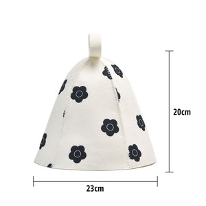 Sombrero de Sauna de fieltro de alta calidad para Rusia, sombreros de baño Bayna, sombreros de ducha Unisex para Spa - Product Image 2