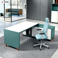 Escritorio Ejecutivo Comercial de Madera JIUSHUN, Tamaño Personalizado, Mesa de Oficina Modular Moderna