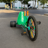 Kart de drift commercial à pédales, monoplace, non motorisé, pour parc d'attractions extérieur et aire de jeux