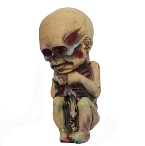 Boneka hantu Halloween perhiasan menakutkan hantu dekorasi bayi properti rumah hantu ornamen bayi perlengkapan bayi Zombie menyeramkan