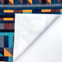 Tissu en polyester recyclé fonctionnel et écologique certifié Oeko-Tex GRS, tissu tissé imprimé hydrofuge pour applications extérieures
