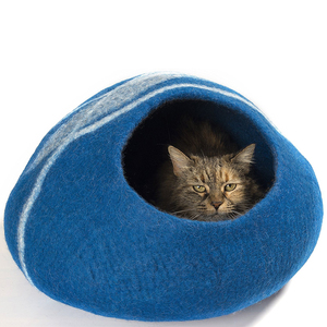 <span class=keywords><strong>Lana</strong></span> de Merino de cueva de gato grueso azul <span class=keywords><strong>marino</strong></span> gato kennel color personalizado y tamaño - Product Image 2