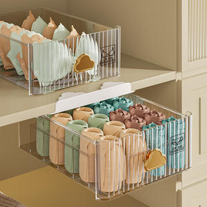 24 Grid Wall Hanging Drawer Organizing Wardrobe Compartments Underwear <strong>Storage</strong> <strong>Box</strong> for Bras Socks and <strong>Ties</strong> Clothes - Product Image 3