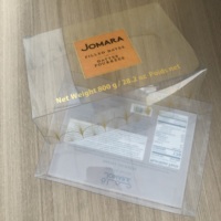 Boîte d'emballage transparente en PVC personnalisée boîte cadeau couvercle et base boîtes transparentes en PET avec logo imprimé