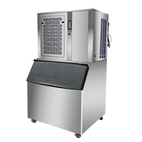 Machine à glaçons commerciale en flocons autoportante de grande capacité directement avec compresseur et composants du noyau de la pompe
