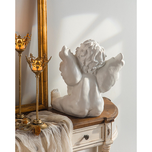 Bán Buôn Nhựa Điêu Khắc Bé Cherub Bức Tượng Nhỏ Đồ Trang Trí Ngồi Trang Trí Thiên Thần Nhựa Thủ Công Mỹ Nghệ - Product Image 5