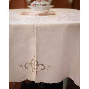 Mantel de Lino y Algodón Gris Siciliano Carlareggio, Paquete de 12, Estilo Europeo con Encaje, para Bodas, Fiestas, Bares, Mesas de Comedor, para Hoteles - Product Image 2
