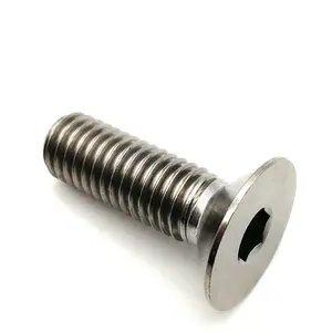 M5 M6 M8 M10 טיטניום countersunk ראש hex socket ראש ברגים