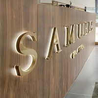 Lettres lumineuses LED personnalisées avec correspondance de couleurs, forme 3D, télécommande, étanches IPX6, options multicolores pour enseignes de bureaux d'entreprise