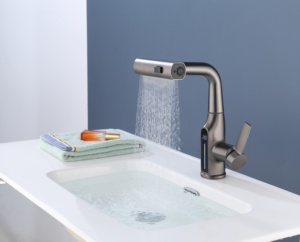 KAWAL-Robinet <span class=keywords><strong>de</strong></span> lavabo rotatif à retrait direct d'usine, <span class=keywords><strong>ceinture</strong></span> <span class=keywords><strong>de</strong></span> pluie intelligente, température, affichage numérique, mélangeur <span class=keywords><strong>de</strong></span> bain pour salle <span class=keywords><strong>de</strong></span> bain - Product Image 2