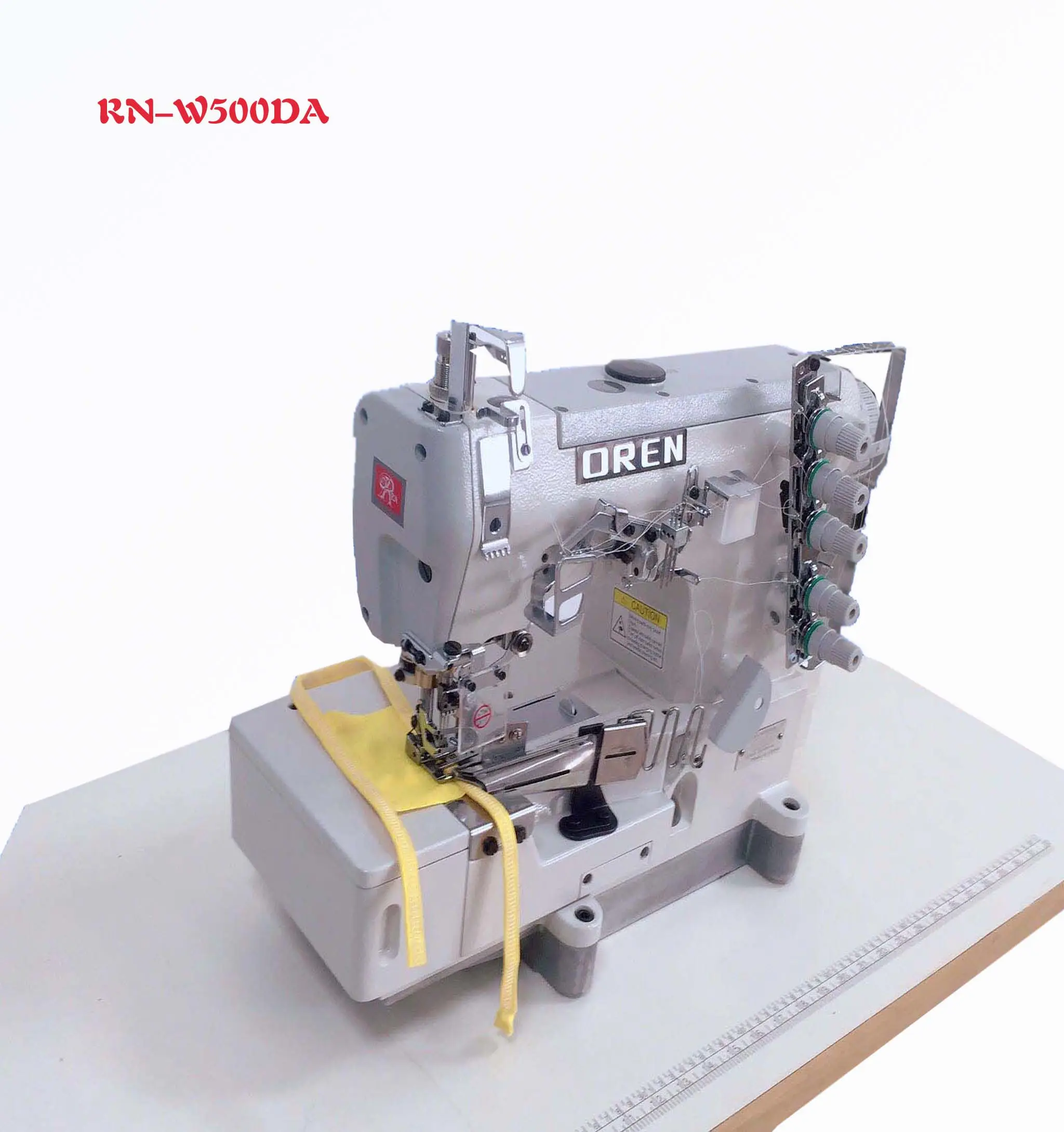 RN-W500 terzilik makineleri dikiş elektrikli 3 iğne 5-thead bant bağlama dikiş giysi makinesi satış için
