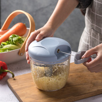 Procesador de alimentos manual, picadora de verduras, picadora de ajo portátil, cortador de cebolla