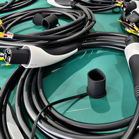 Câble de charge pour véhicule électrique Tesla AC, niveau 2 NACS, 16,4 pieds (5 m), câble d'extension Tesla EV, prise et câble 48A pour chargeur de véhicule électrique