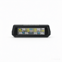 Solar TPMS 6-Rad-Reifendruckkontrollsystem mit externen Sensoren für LKW und Wohnmobile, Typ-C-Ladung, Echtzeit-Alarm, 9,9 Bar