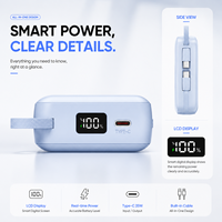 Batterie externe de qualité supérieure à prix abordable, coût d'usine, certifiée mondiale, moule privé, 35W PD 20000mAh Type-C avec câbles intégrés doubles