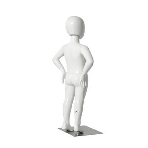 Niño realista blanco con brazos Akimbo maniquí de cuerpo completo para niños - Product Image 6