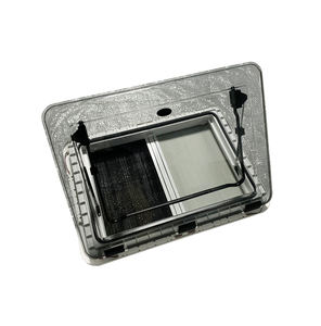 Material de aluminio de doble acristalamiento cúpula RV tragaluz ventanas de techo para expedición TC camión autocaravana cerraduras Tipo función de apertura - Product Image 3