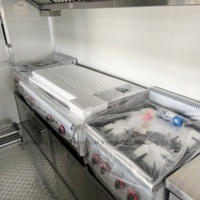Remorque alimentaire mobile, camion-restaurant, cuisine entièrement équipée, remorque en acier inoxydable
