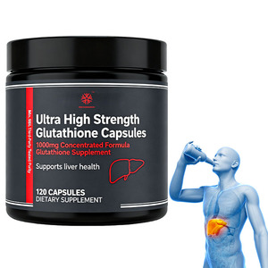 Private Label Ultra Alta Resistência Glutationa Cápsulas Suporta Saúde do Fígado 1000mg Concentrado Fórmula Suplemento Glutationa - Product Image 1