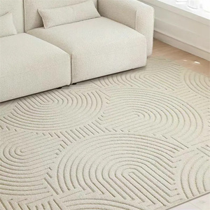 Tappeto da Gioco per Bambini Impermeabile Antiscivolo Lavabile Spesso Grande Tappeto Beige per Soggiorno - Product Image 1