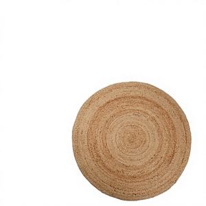 Tapis en jute tressé à la main de 3 pieds, cousu à la main, réversible, écologique, antidérapant, style méditerranéen, décoration de sol pour la maison et l'hôtel - Product Image 1