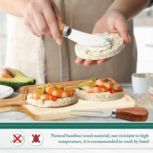 Planche à <span class=keywords><strong>charcuterie</strong></span> en bois d'acacia avec ensemble de couteaux pour apéritifs, <span class=keywords><strong>plateau</strong></span> à <span class=keywords><strong>fromage</strong></span> en bambou de grande taille avec outils à <span class=keywords><strong>fromage</strong></span> - Product Image 4