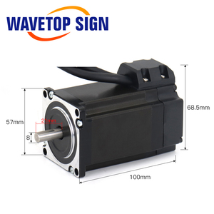 JMC Nema23 Motor dan Driver tertutup Hybrid, 2n. <span class=keywords><strong>m</strong></span> 0-2. 2000rpm Motor Stepper poros 5A Dia.8mm 2HSS57 + 57J1880EC - Product Image 5